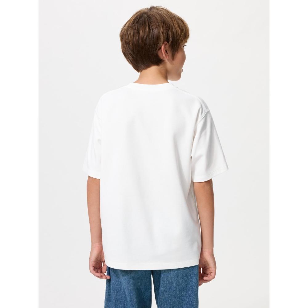 Uniqlo Japan Aerism Cotton Graphic Crewneck Tee