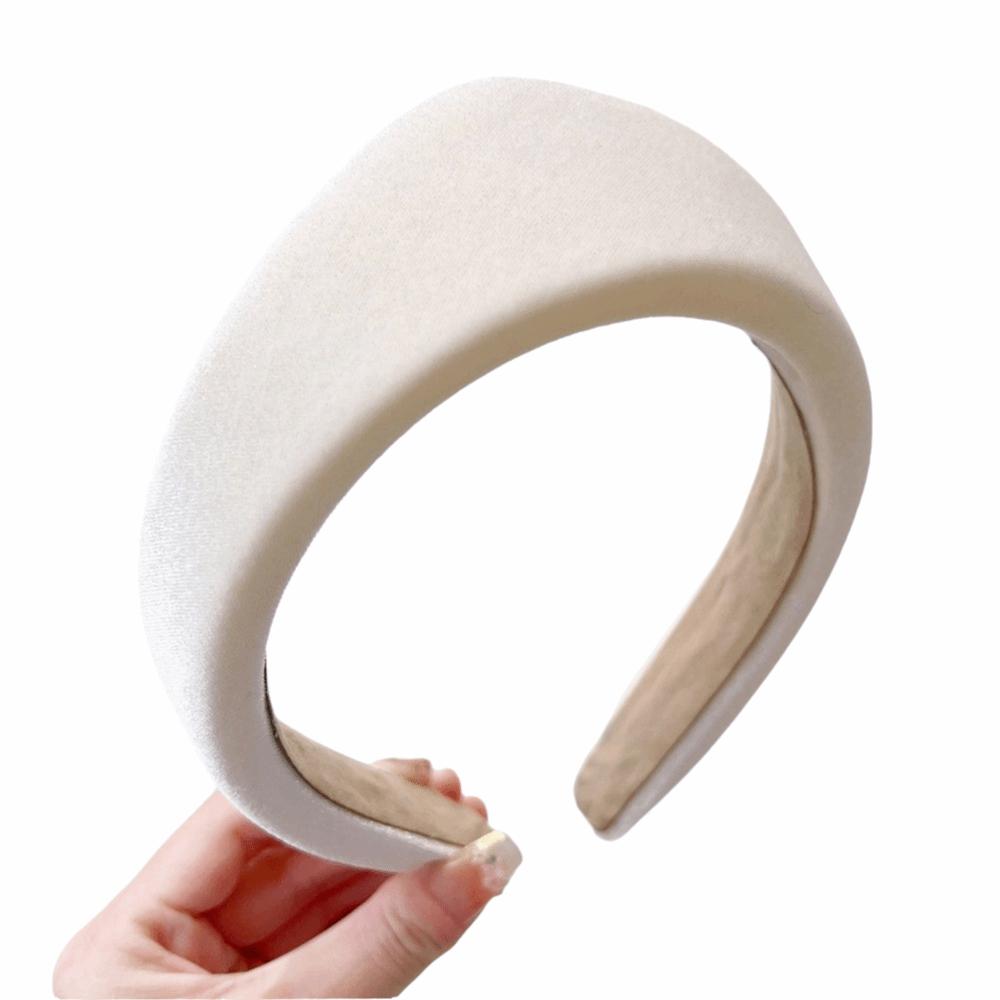 Individual Wide Edge Hair Hoop Elegant Retro Hair Accessories Velvet Triangle Headband  Banquet