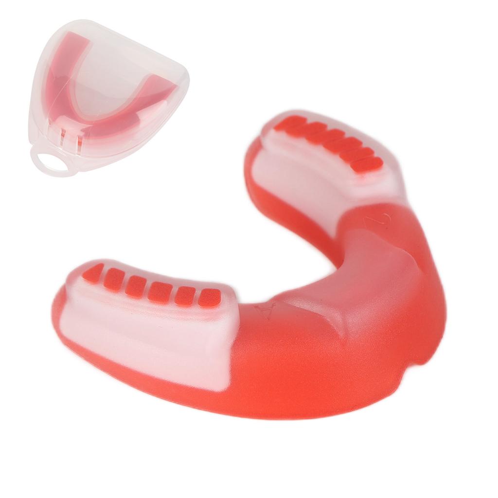 Sports Mouth Guard Football Shock Mouth Guards EVA Athletic Mouth Guards for AdultsRed White