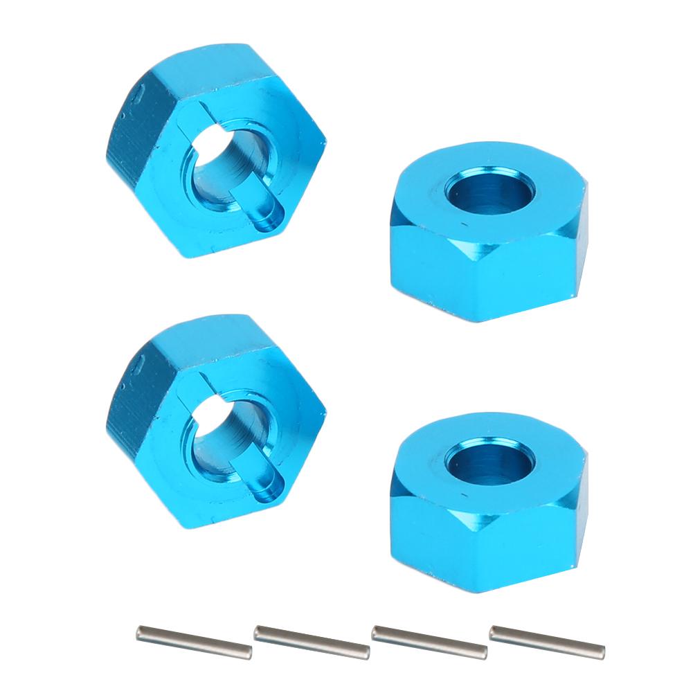 Aluminum Alloy 5.5MM RC Hex Mount Connector Fit for WLtoys RC 1:10 Off Road Vehicle Upgrade Parts(Blue K949 009B )