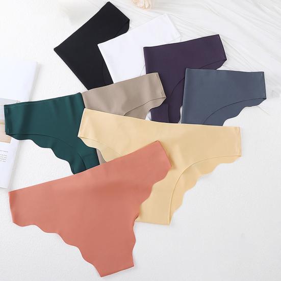 8 Pcs Seamless Underwear for Women No Show Ice Silk