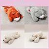 Soft Coral Fleece Jungle Animal Fridge Magnet Collection Realistic Plush Bear And Elephant