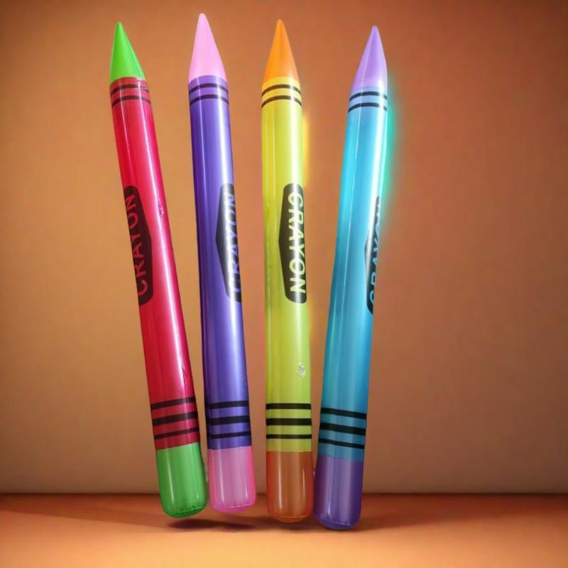 Giant Inflatable Pencil Toy Large Pvc Simulation Pencil Inflatable Stick Prop Blow Up Toy For Kids Party Game Photo Booth Decor