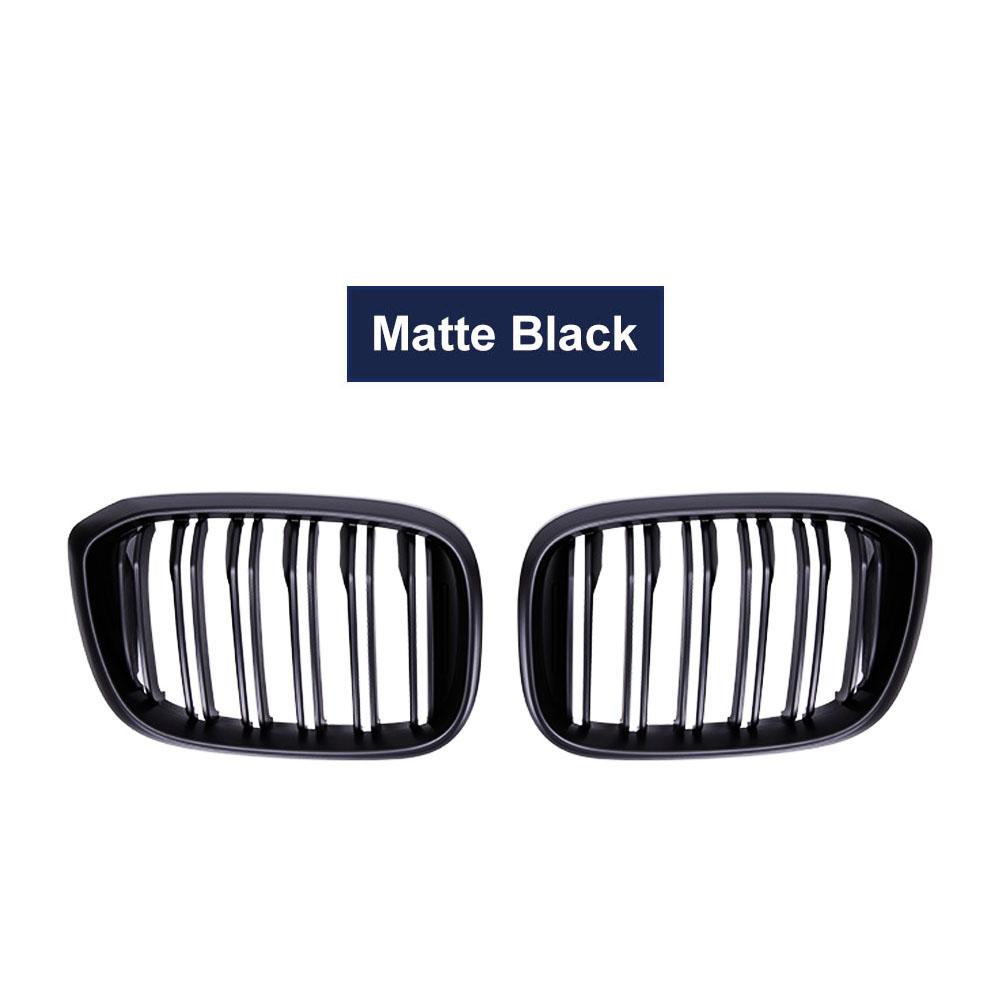

1 Пара Решіток Радіатора Капота Автомобіля Глянцево-Чорні Гоночні Решітки Для BMW 3 4 X3 X4 G01 G02 G08 2018- Решітки з Подвійними Ламелями матовий чорний колір
