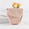 Flip Children's Bag Cute Grass Woven Handbag Little Girl Crossbody Fashion Cute Zero Wallet Summer Beach Shoulder Bags