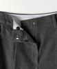 Tudument Wool One-Tuck Wide Slacks Charcoal