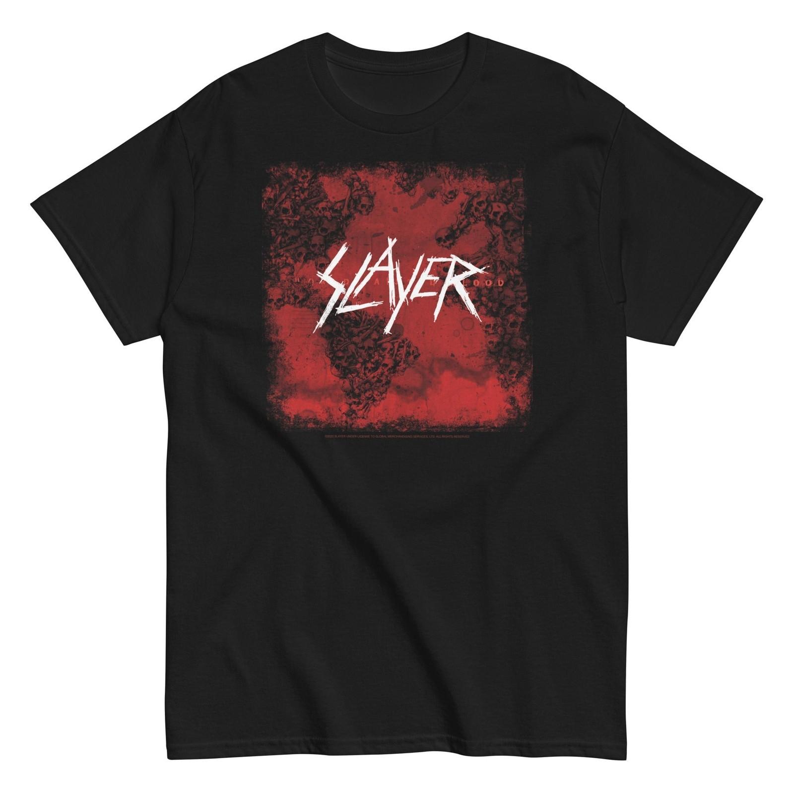 MerchMoment Slayer Blood Logo T-Shirt T-Shirt Black New M