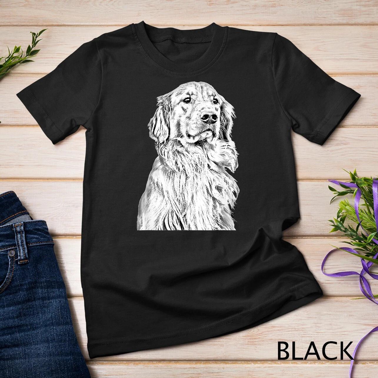 Golden Retriever Dog Lover Gift Cute Animal Art T-Shirt Unisex T-shirt S