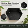 3D Printed PLA Wall-Mounted Planter, Modern Geometric Design