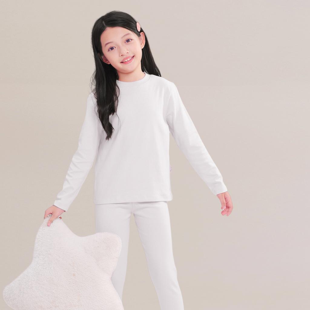 Autumn Kids Basic Pajamas Sets Soild Cotton Warm Toddler Boys Girls Sleepwear Suit Long Sleeve Homewear Children Clothing