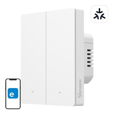 Intelligent WiFi Wall Switch SONOFF M5-2C-80W Matter (2-channel, for Frame)