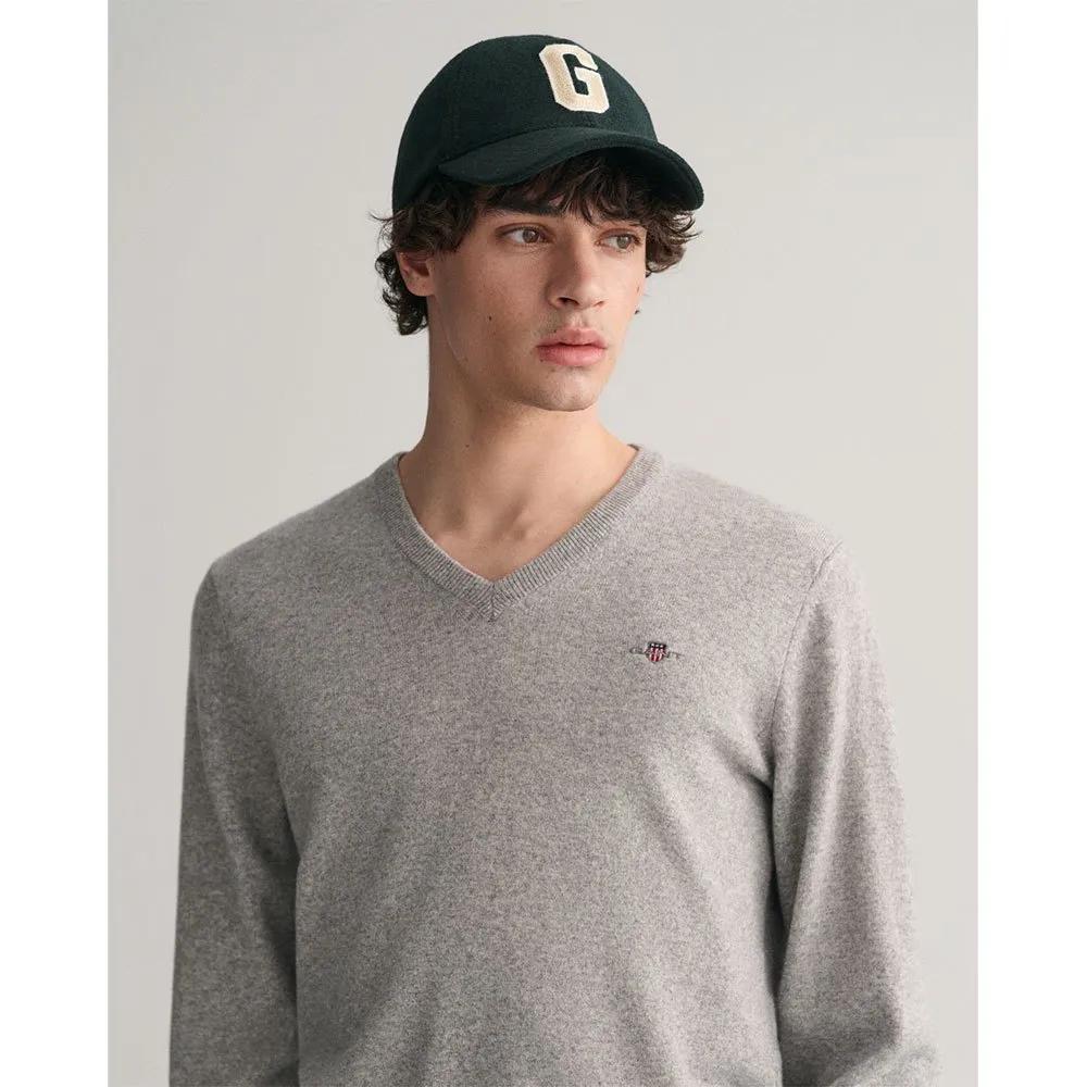 Gant Superfine Lambswool V-neck Sweater