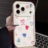 Shockproof Phone Case For iPhone 17 Pro Max Case iPhone 16 15 14 13 Pro Max 11 17e 16e Love Hearts Print Soft Silicone Bumper Cover