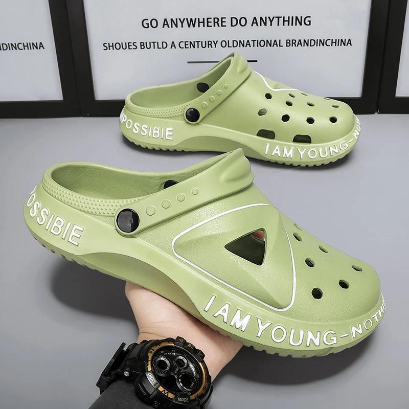 

Summer Sandals Women Waterproof Slippers Outdoor Women Slides Soft Sole Garden Shoes Men Indoor Classic Nursing Clogs Sandals 38-39