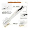 Gas Stove Kitchen Brush for Cleaning, Double-Sided Brush, Stainless Steel Pick, Rotatable 180, Kitchen Grease Stain Removal, Multifunctional, 4-in-1