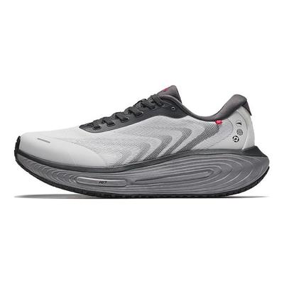 Ark PG7 Bequeme Vielseitige Stoff Synthetikleder Niedrig geschnitten Kurzstrecken Laufschuhe Herren Sneaker Grau Schwarz 112615534R-4