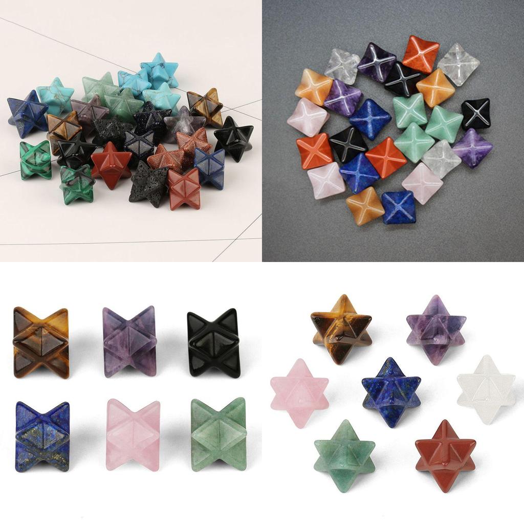 Exquisite Merkaba Star Crystal For Sacred Healing Energy And Elegant Home Decor