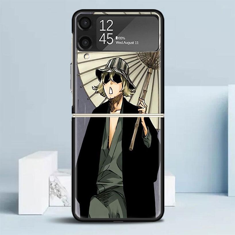 Bleach Kisuke Urahara Phone Case For Samsung Galaxy Z Flip7 Flip6 5G Flip5 Flip4 Flip3 ZFlip 7 6 3 4 5 Shockproof Back Cover Gal