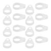 50Pcs Hearing Aid Silicone Loop Flexible Replacement Hearing Aid Clip Adaptor for Hearing Aid Lanyar