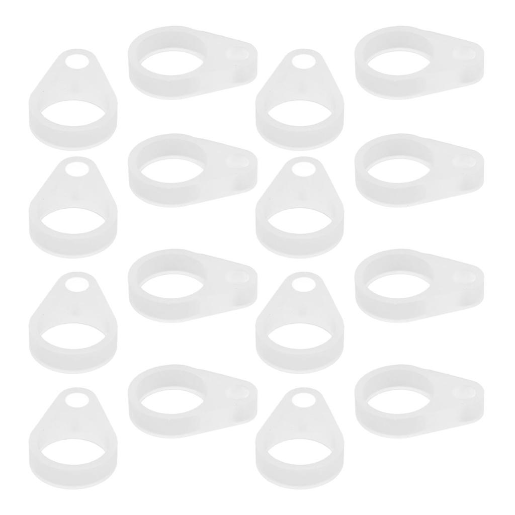 50Pcs Hearing Aid Silicone Loop Flexible Replacement Hearing Aid Clip Adaptor for Hearing Aid Lanyar