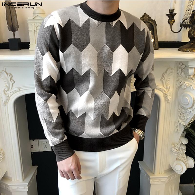 

INCERUN Мужские весенне-осенние топы с длинными рукавами с принтом