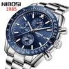 Men'S Large Dial Multi-Function Quartz Watch Luminous Waterproof Watch Men