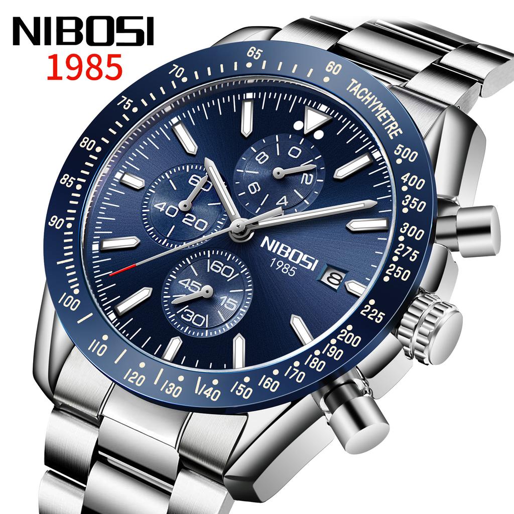 Men'S Large Dial Multi-Function Quartz Watch Luminous Waterproof Watch Men