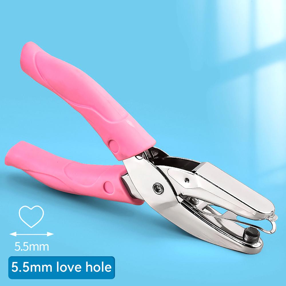 1.5/3/6mm Hole Puncher Portable Single Hole Punch Paper Material Scrapbooking Handheld Metal Craft Office Binding Tool Supplies