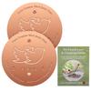 2pcs Copper Bird Bath Cleaning Disk, 0.6mm Pure Copper with Triple-Point Support, Universal Fit for Outdoor Birdbaths