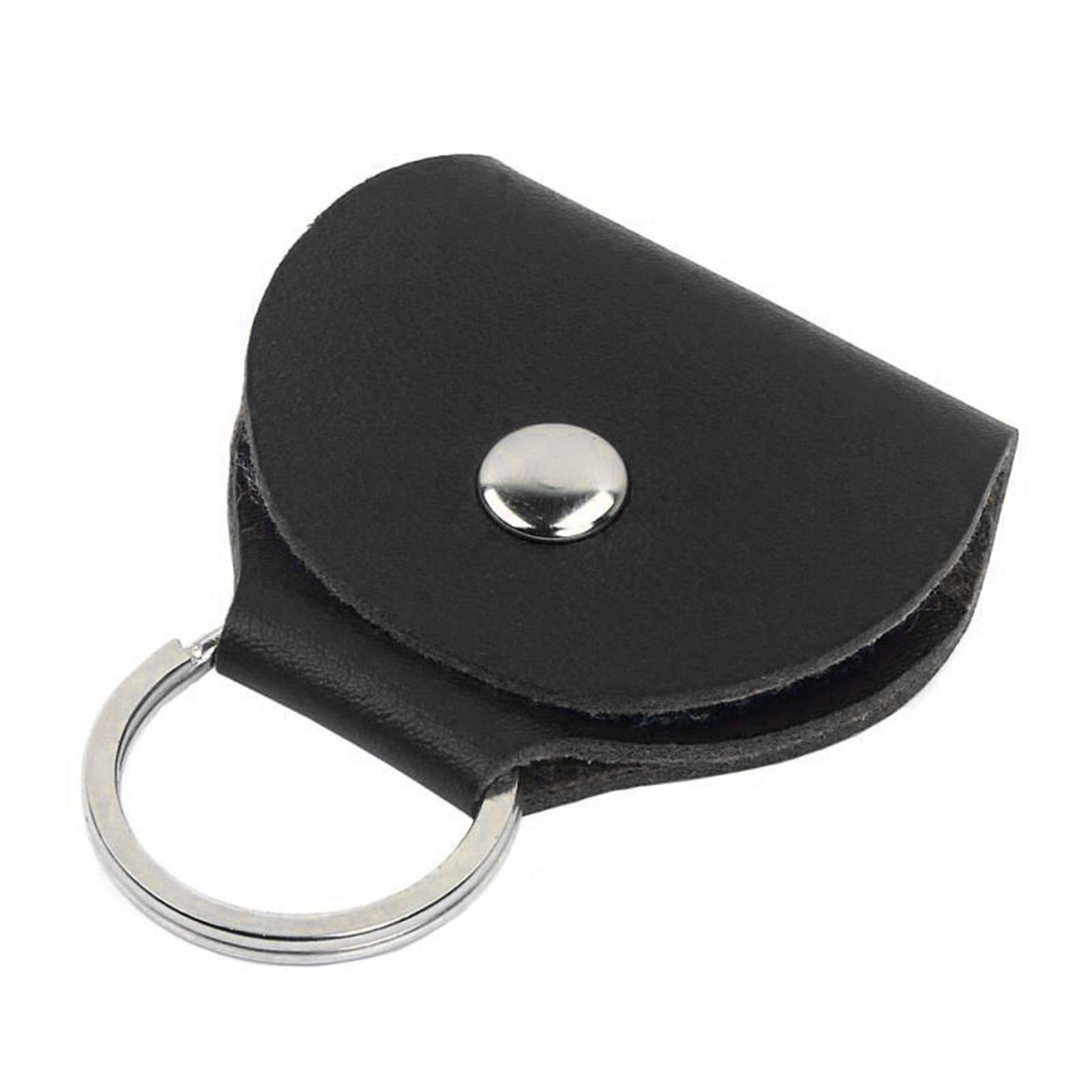 

Guitar Pick Holder Case PU Simple Portable Multifunctional Guitar Pick Bag Keychain Gifts