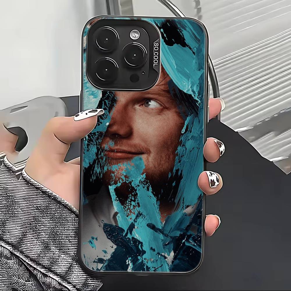 Ed Sheeran Hot Singer Phone Case For iPhone 17,16,15,14,13,12,11 Plus,Pro Max,XS,Colorful Silver Black Cover