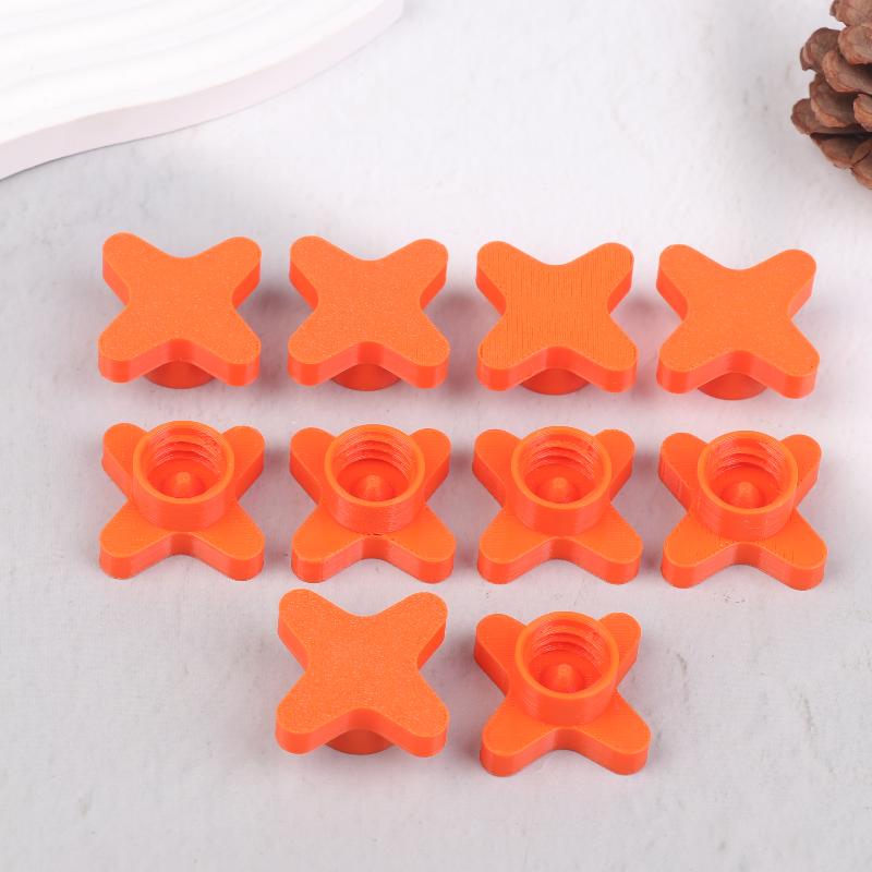 

3.8*3.8*1.6cm 10Pcs Universal Sealant Saver Cap Reusable Anti-Drying Threaded Sealing Caps 3D Printed Plastic Sealant Cover оранжевый