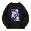 Kids' Long Sleeve Loose Pullover Letter Printed Round Neck Sweatshirt