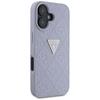 Hülle für iPhone 16 Guess Metall Logo Lila