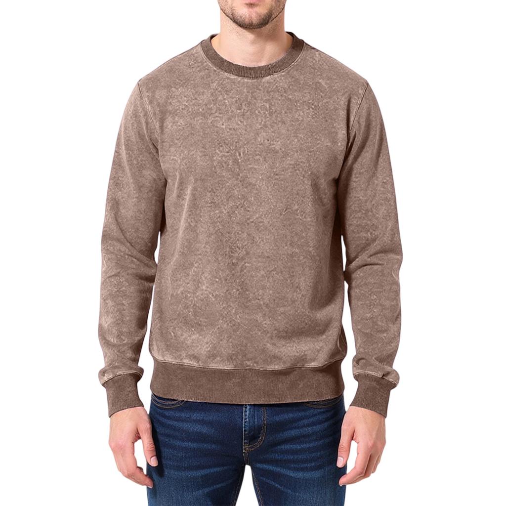 Men's  And  Women's  Trend  Loose  Retro  Wash With Water  Aging  Big News  Round Neck  Hoodie