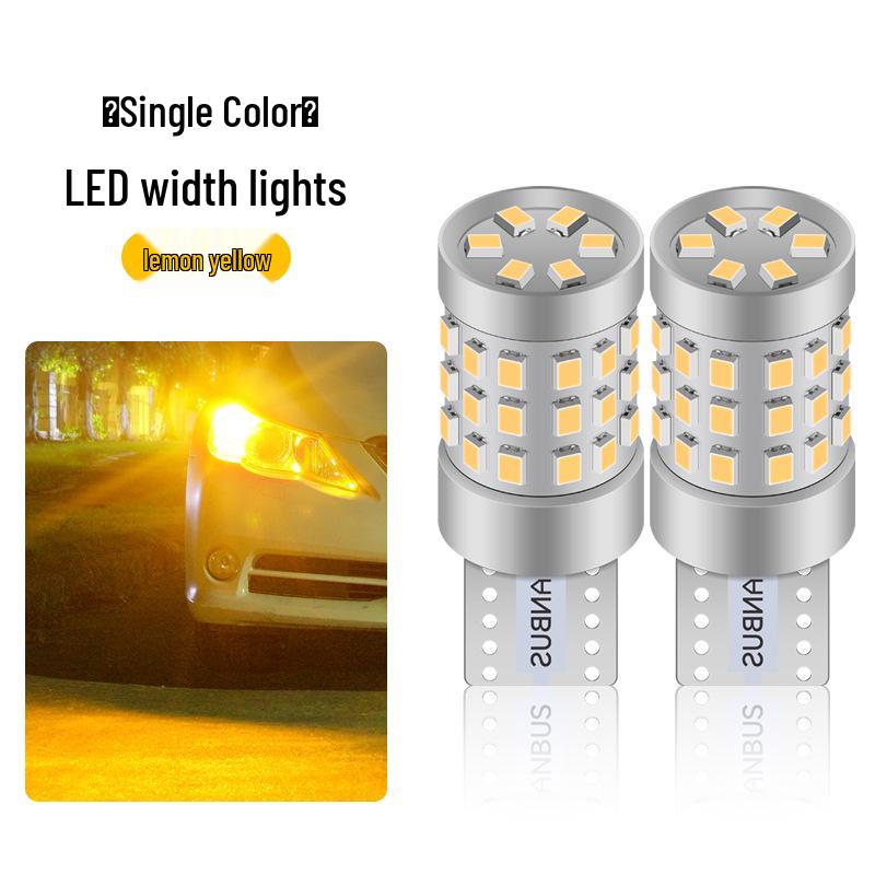 Motorcycle & Car Dual Color High Brightness T10/T15 42SMD Parking/Turn Signal W5W Tail Light Bulb