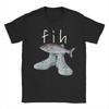 Unisex Fih Shoes Funny Fish Meme T Shirts  Pure Cotton Tops Leisure Short Sleeve Round Collar Tee Shirt Plus Size TShirt