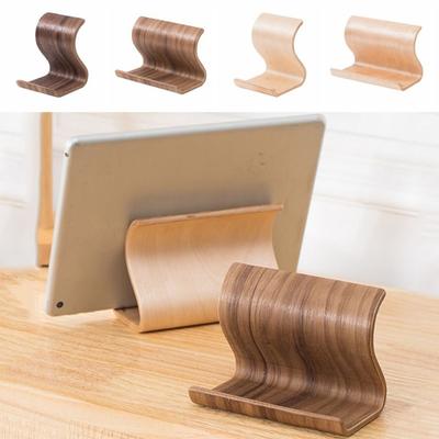 Creative Wood Mobile Phone Holder Portable Elegant Tablet Holder Crafts Lightweight Mobile Phone Stand Electronic Equipment