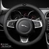 Genuine Leather Non-Slip Steering Wheel Cover for Jaguar XF, F-PACE, XEL, XFL, XJ, XE - All Seasons