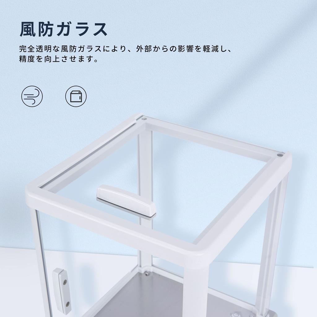 LACHOI Precisionselektronisk 100g x Digital Precisionselektronisk Analytisk Digital för Smycken och Smycken Inkluderar Vindskydd och Japansk