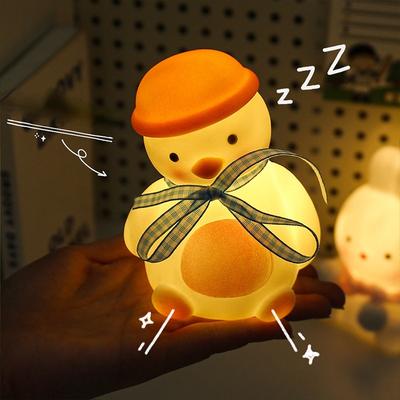 Inclined Duck Night Light Cute Girl Bedroom Decoration Atmosphere Lamp Ins Wind Rabbit Lamp Room Desktop Duck Decoration Lampn