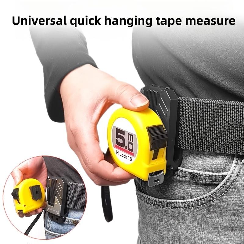 Tape Measure Buckle Universal Quick Hanging Steel Tape Measure Belt Pants Convenient