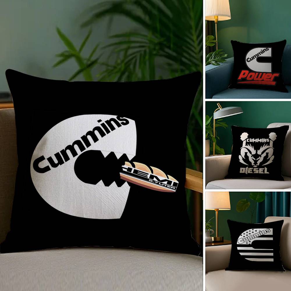 Gas Fueled Engine C-CumminsS Pillow Case Plush Fabric Soft Double Sided Print Home Sofa High Quality Cushion Cover Throw