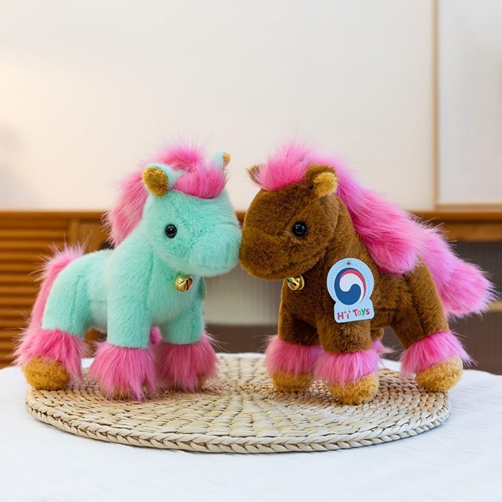 Bell 2026 Horse Plush Doll Mascot Zodiac Pony Figurine Plush Toys Stuffed Horse Toy Festive Decor