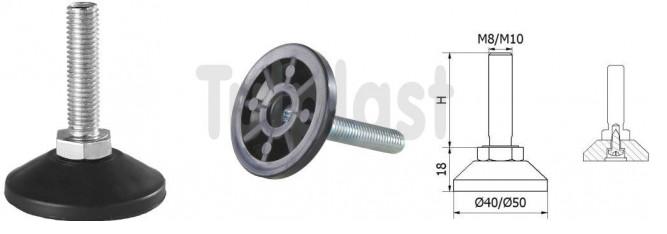Rotary Adjustment Foot Sr 03 Fi 50 M8*40 777 - Sl Sr03 22
