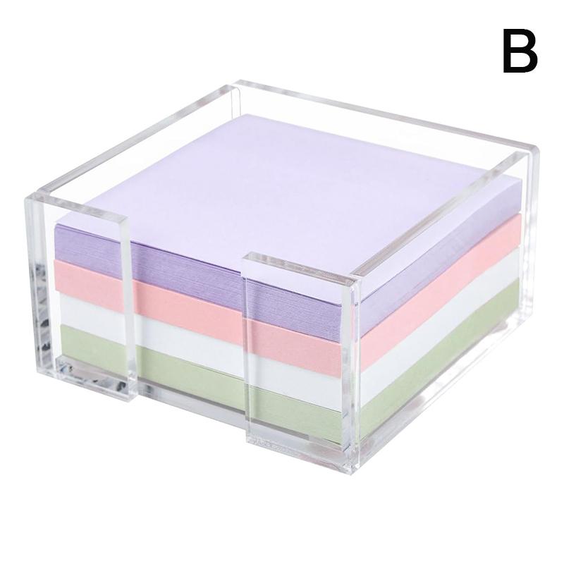 Acrylic Sticky Note Holder Clear Acrylic Notepad Holder Memo Note Dispenser Notepad Holder For Home Office Desk Organizer
