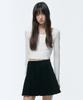 Musinsa Standard Woman Women'S Slim Crop Square Neck Long Sleeve T-Shirt [Cream]