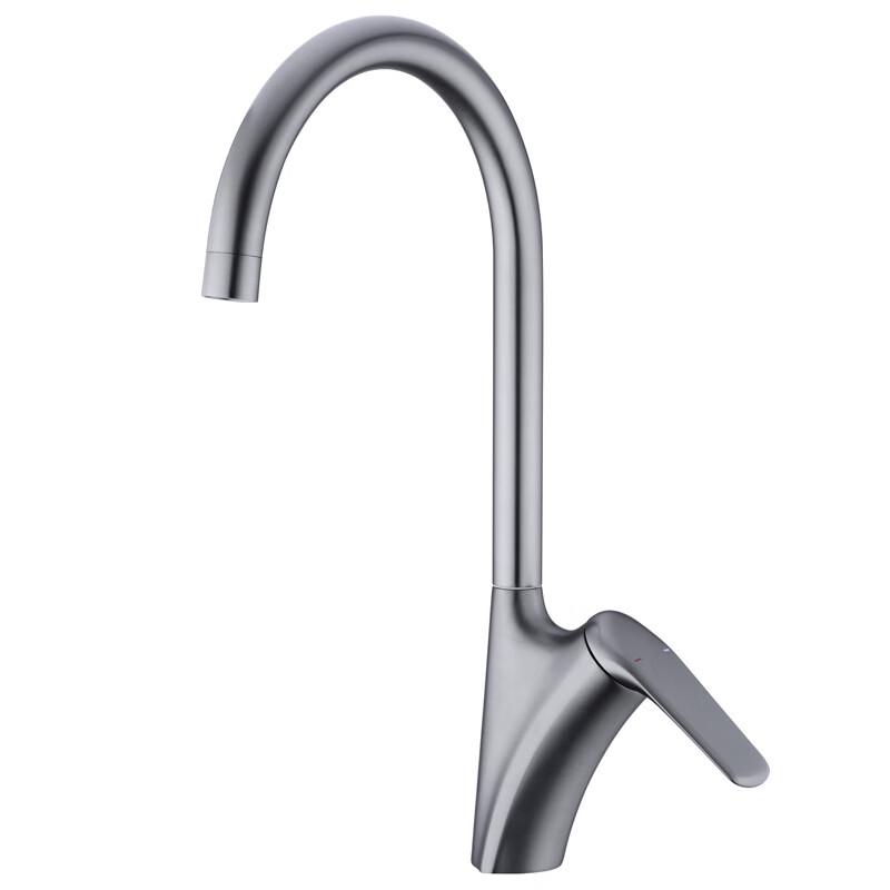 TLXT Swivel Spout Kitchen Faucet, Hot & Cold