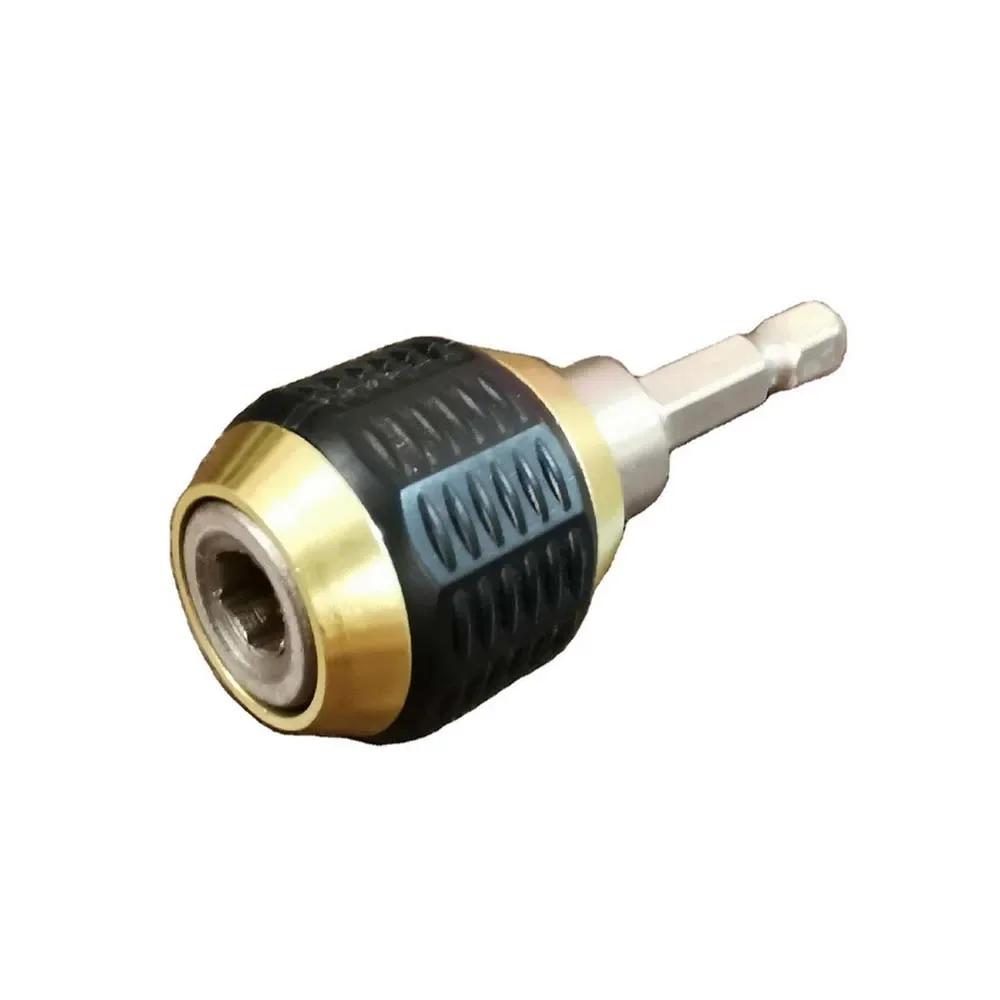 1/4 Inch Keyless Drill Chuck Adapter Self-tighten Electric Drill Bits Collet Chucks 1/4" Hex Shank Quick Change Converter