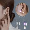 LED Bling Ohrringe Tanz Disco Valentinstagsgeschenke Modeschmuck Blinkende Ohrstecker Rosa LED Ohrringe Für Damen Licht Ohrstecker
